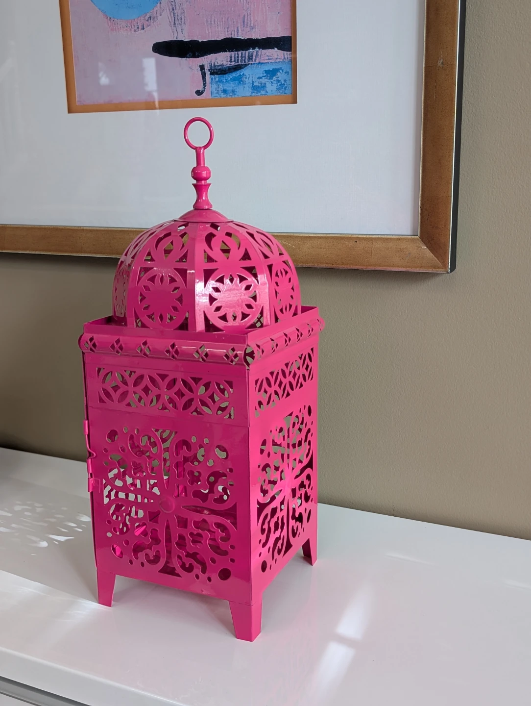 PINK MOROCCAN Style Metal Lantern 🏆