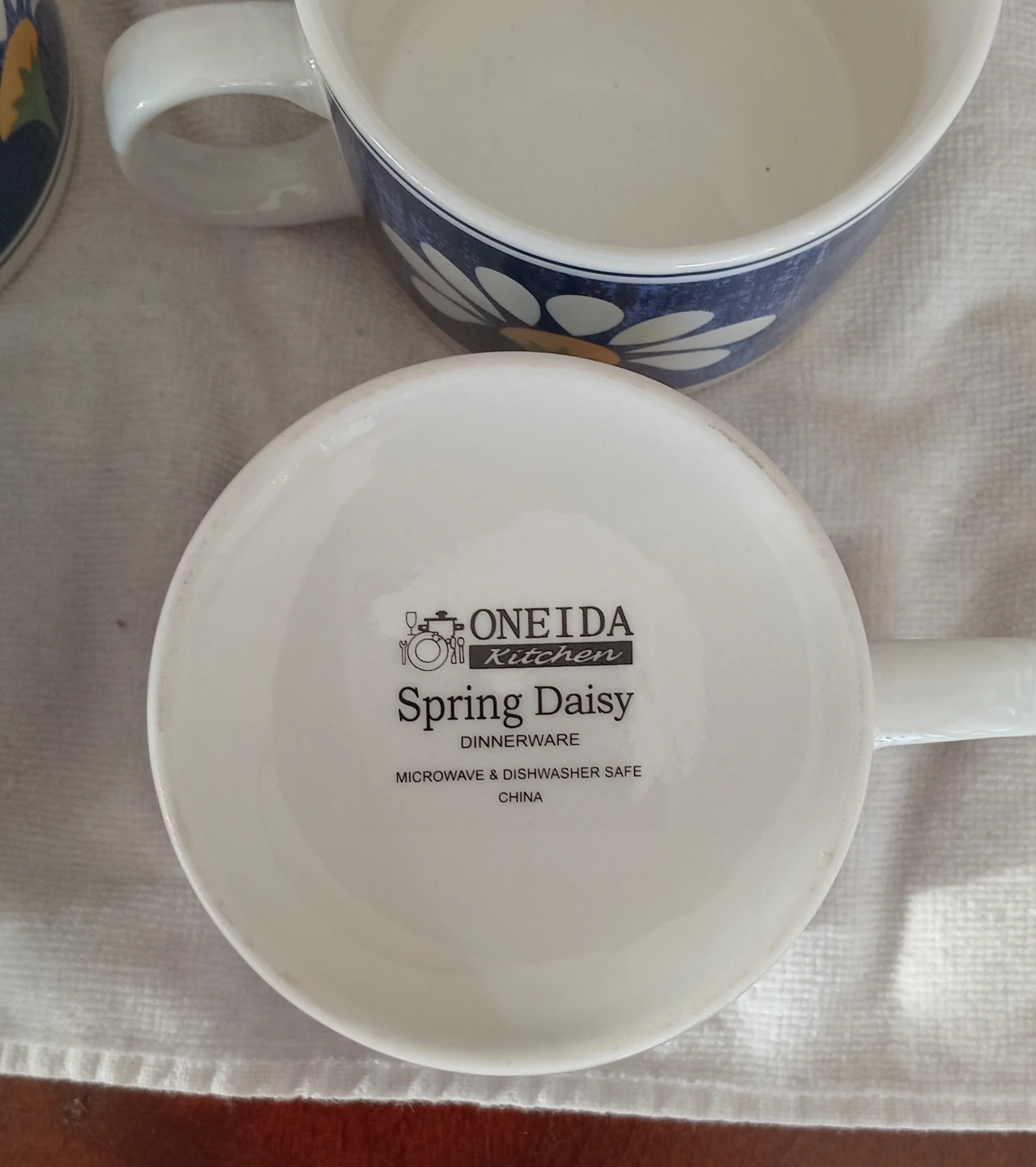 Set of 6 Blue Daisy Mugs - photo 4