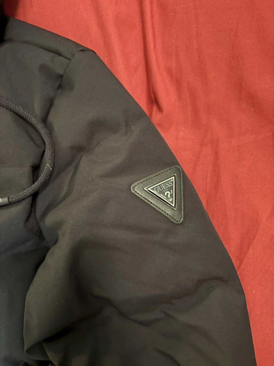 Guess Real Down Double Puffer Black Jacket - Men XS - photo 2