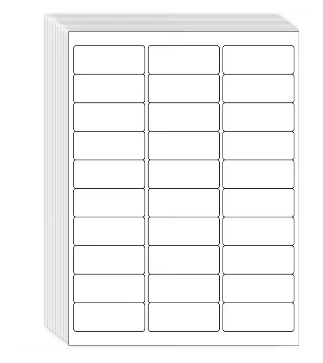 1" x 2-5/8" Shipping Address Labels 1500 Label Stickers