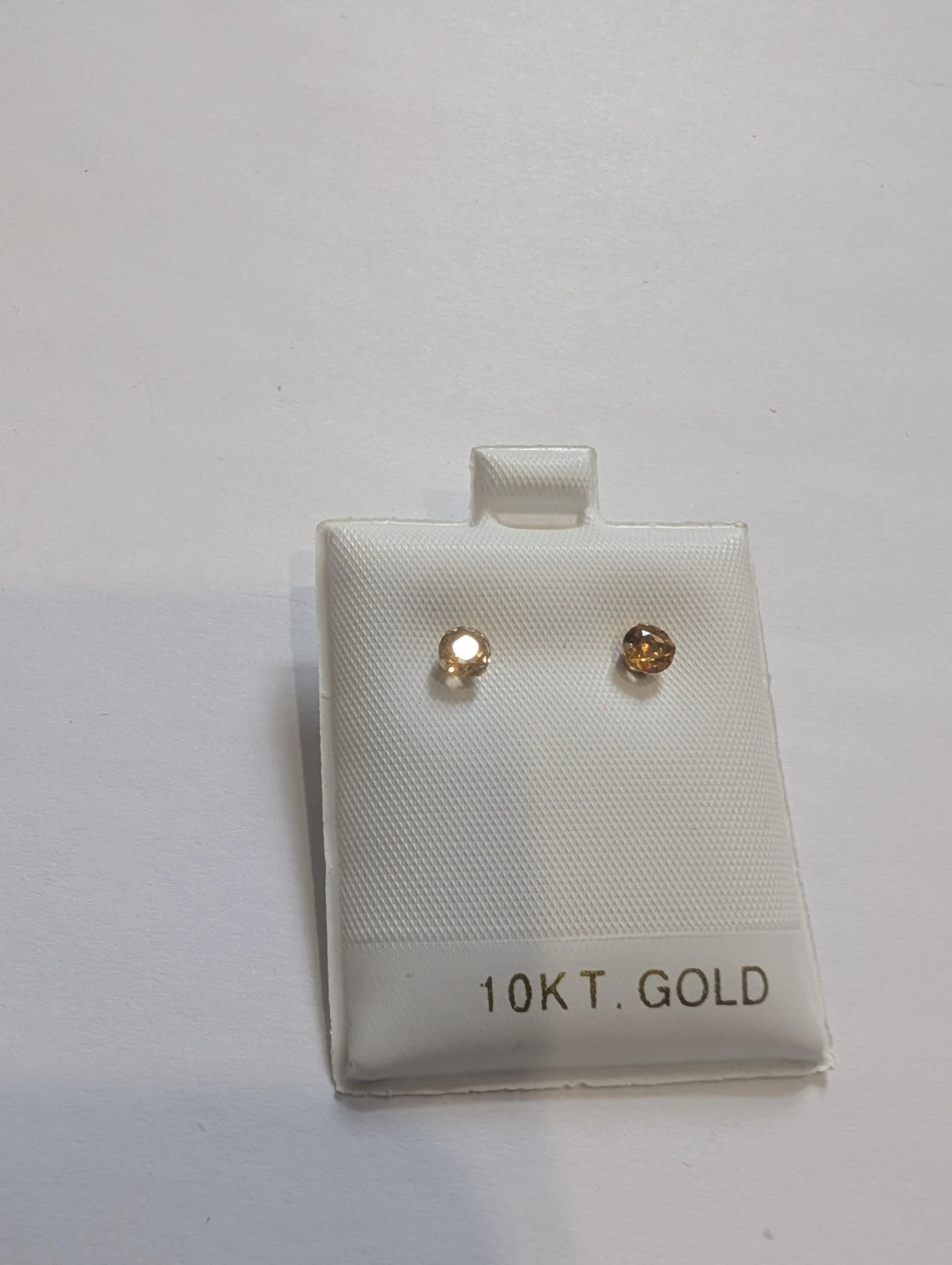 Brand New 10K Yellow Gold Citrine Earrings For Sale - photo 5