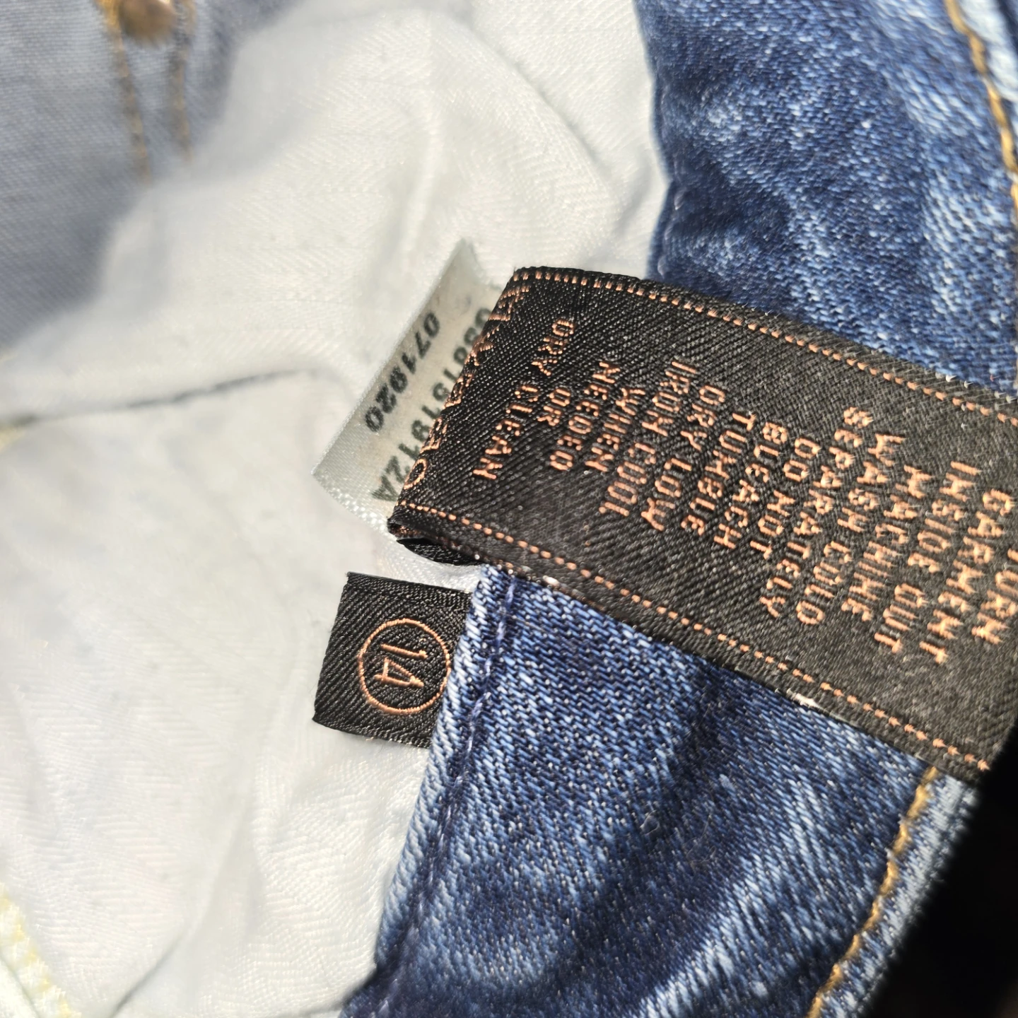 JEN7 by 7 For All Mankind Straight Crop & Roll Jeans Size 14 - photo 3