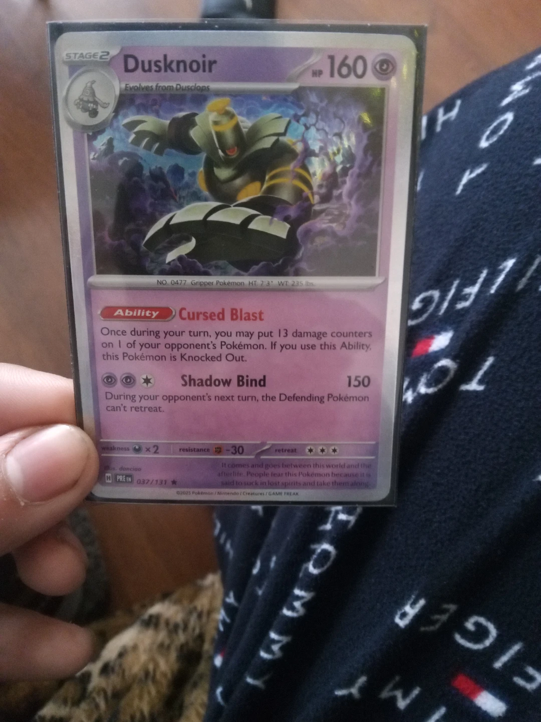 Pokemon Dusknoir Card 037/131