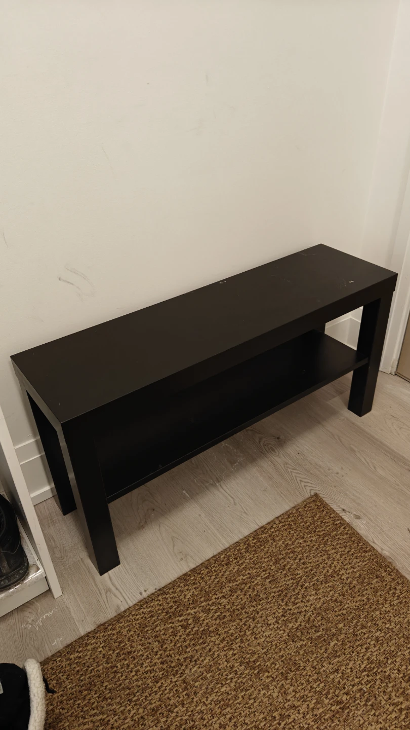 Black Bench with Shelf - photo 2