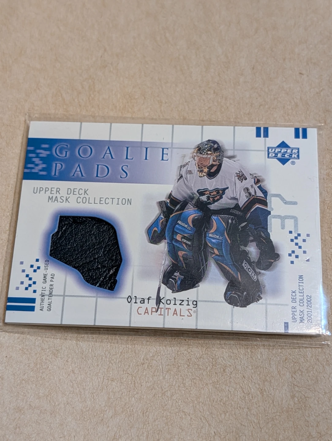 01/02 Olaf Kolzig Capitals Game-Used Goalie Pad