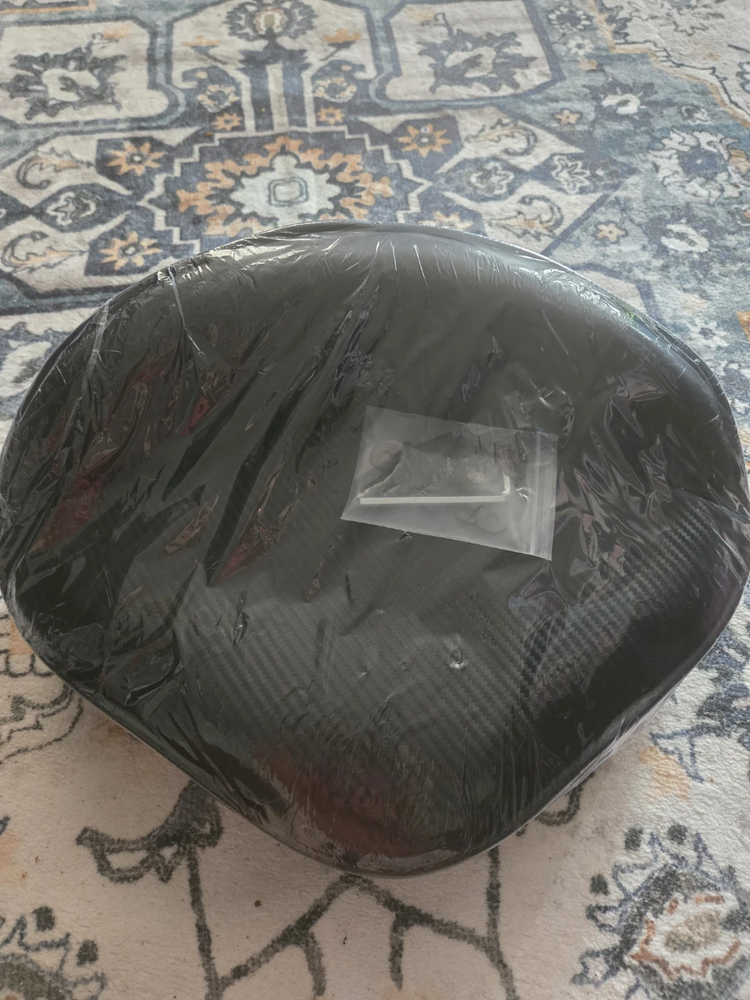 Black Carbon Fiber Style Seat Cushion