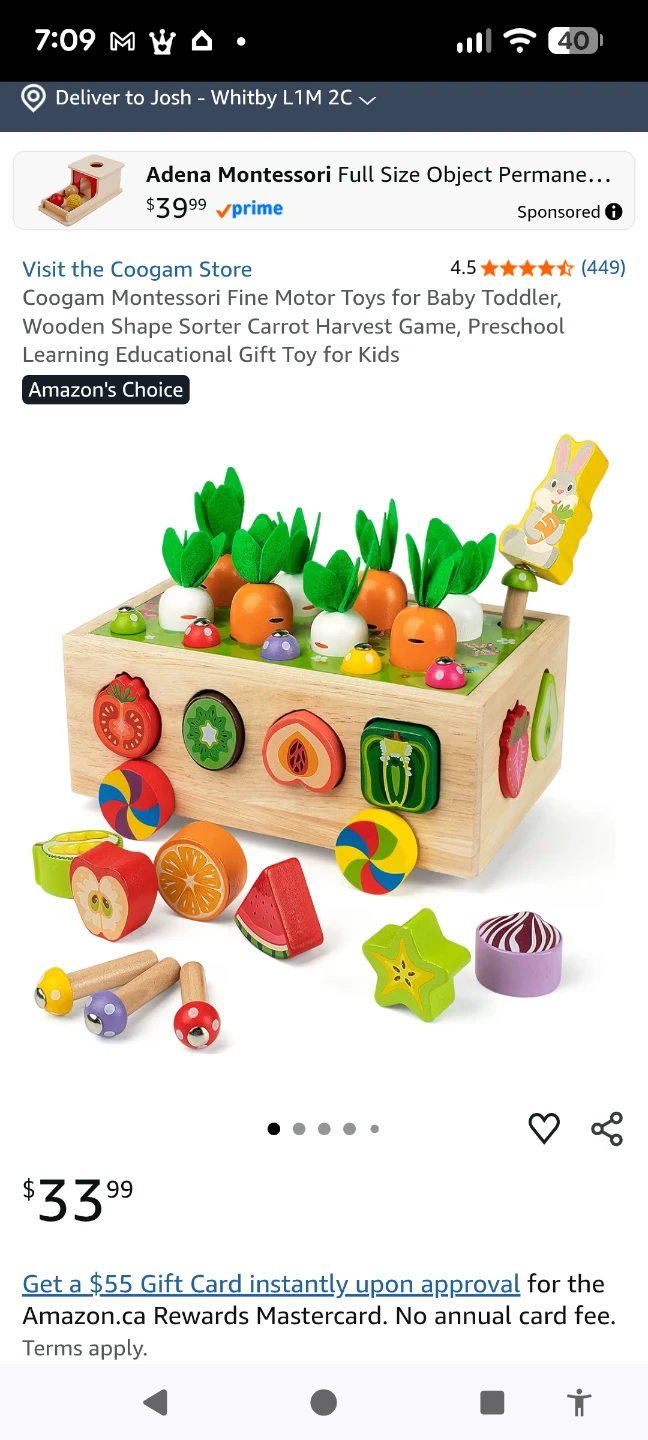 Wooden Harvest Carrot Shape Sorter Toy - photo 4