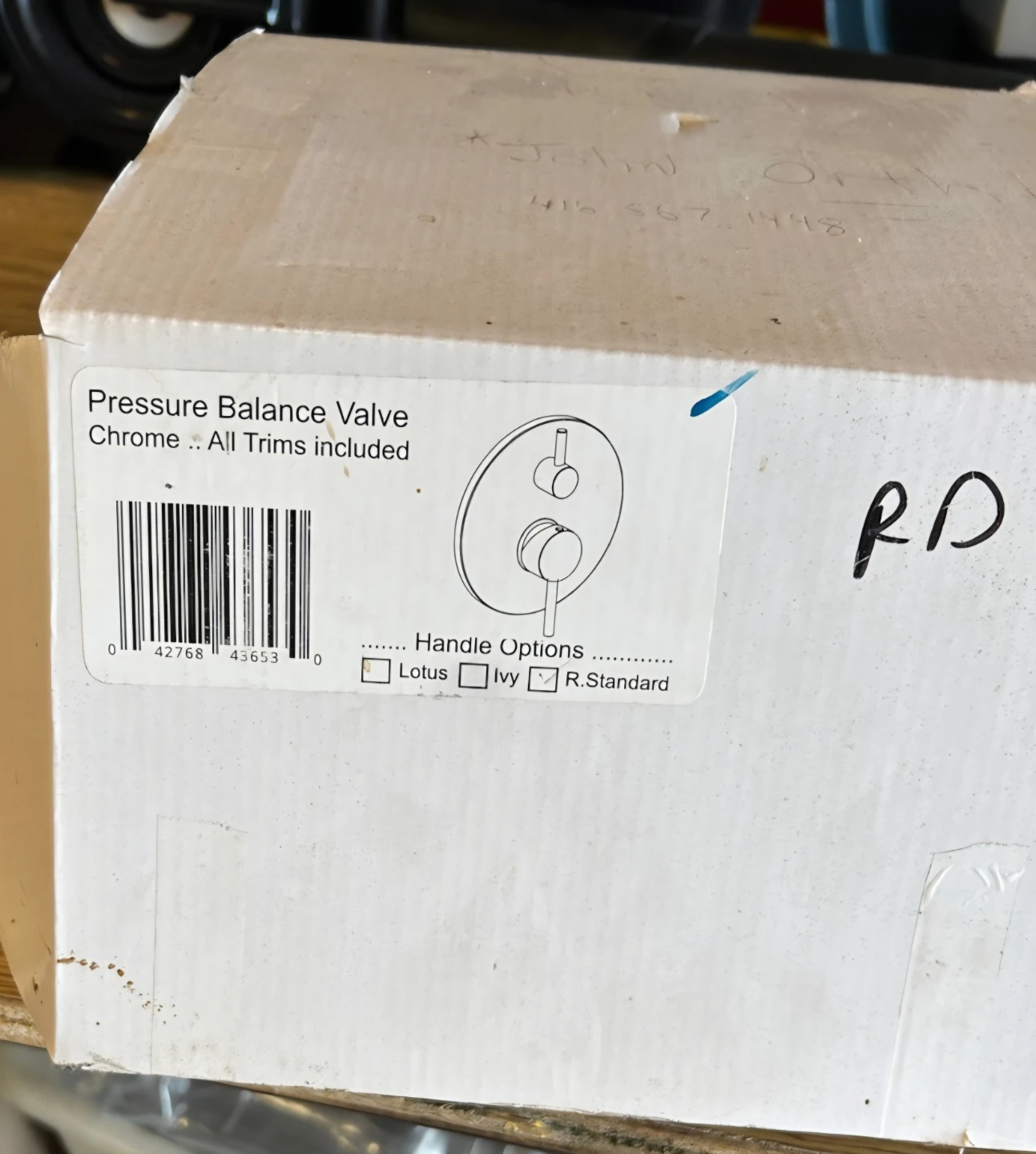 Luxury EcoFlow By Cavalli Pressure Balance Valve - Chrome