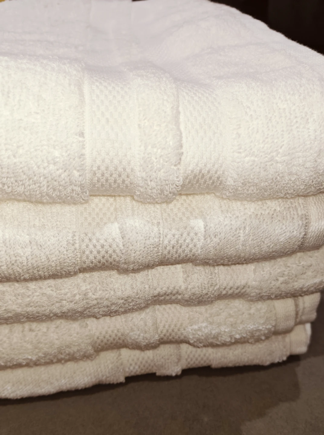 Stack of White Bath Towels (5 PC's) - photo 2