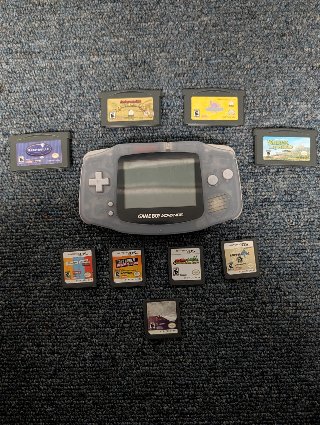 Nintendo Game Boy Advance with 9 games