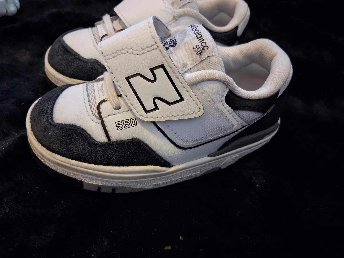 New Balance 550 Toddler Shoes White/Black