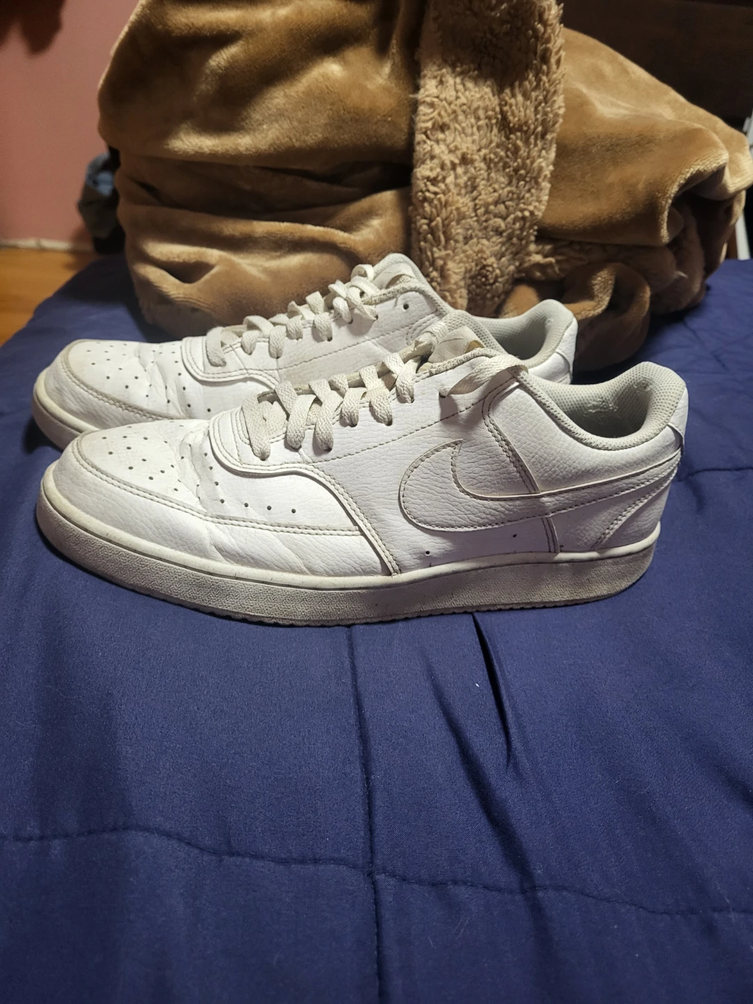 Nike White Leather Sneakers - photo 2