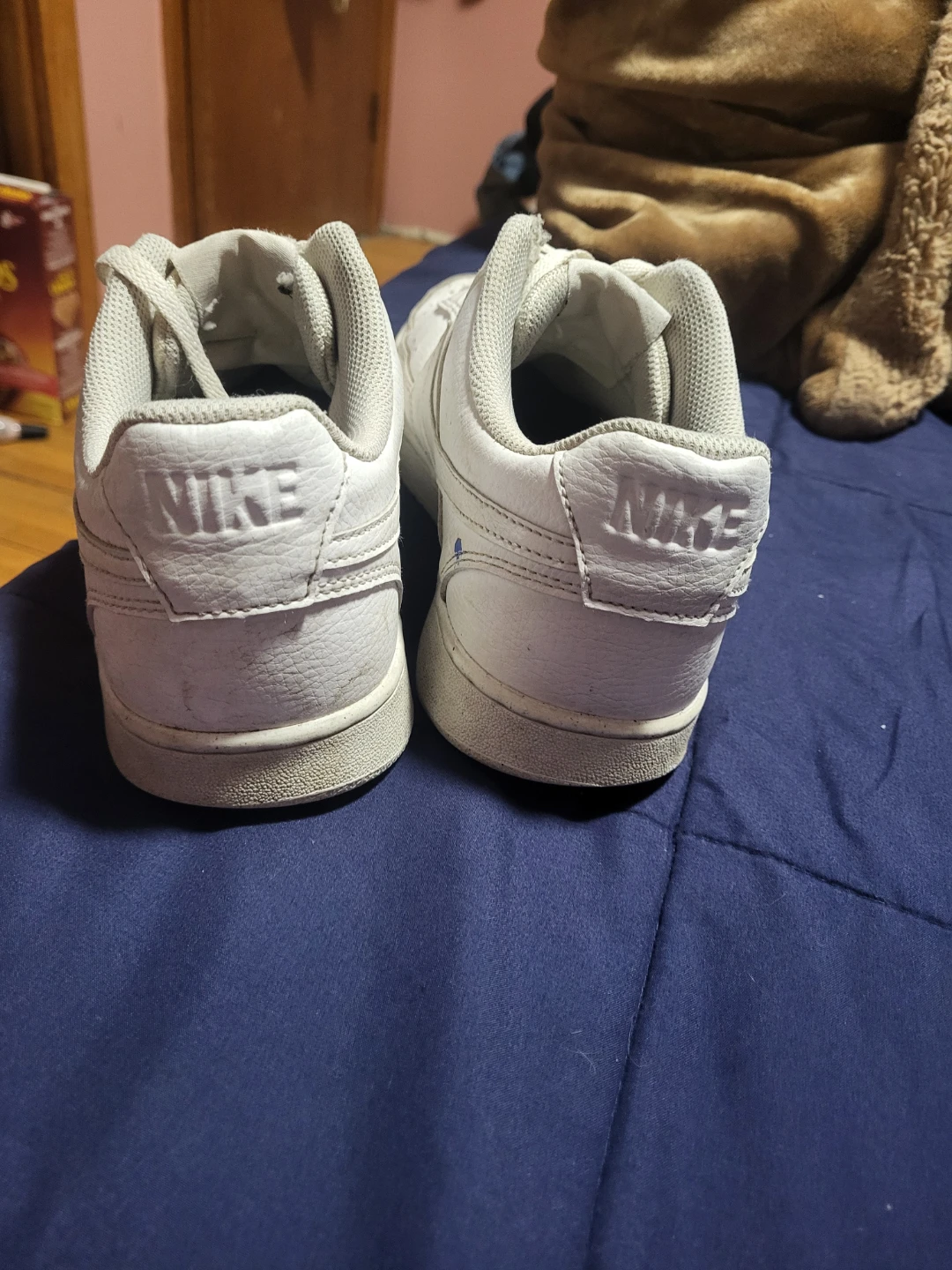 Nike White Leather Sneakers - photo 3
