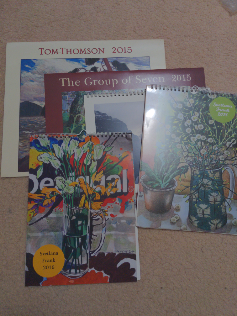 Art Calendars: Tom Thomson, Group of Seven, Svetlana Frank