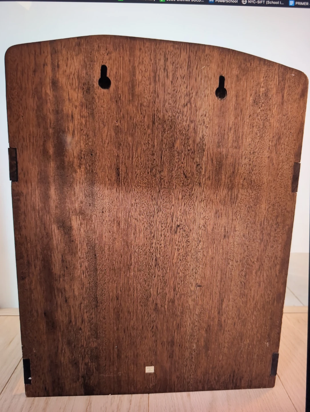 Vintage walnut wood wine bottle rack - photo 3