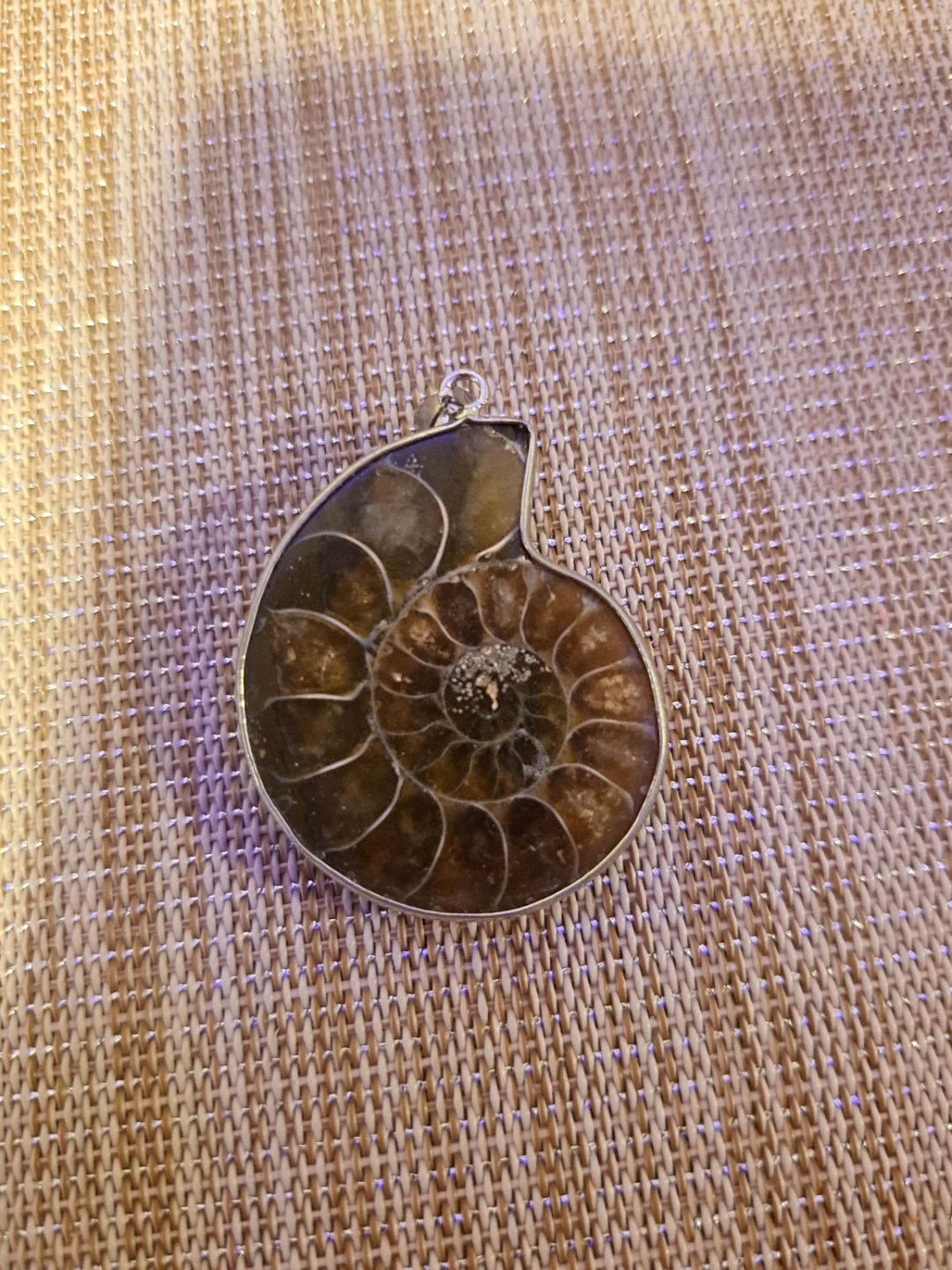 Ammonite Fossil Pendant - photo 2