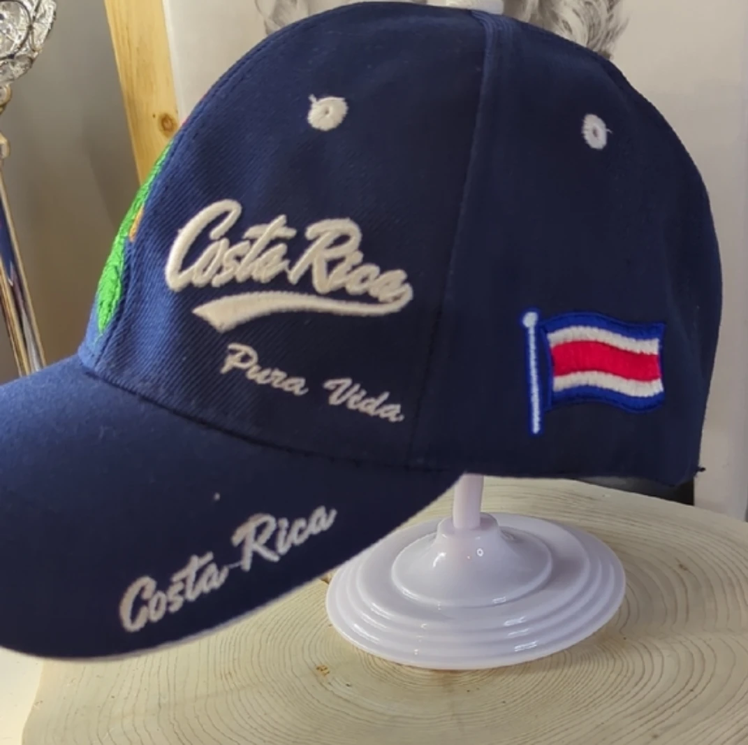 Navy Blue Costa Rica Pura Vida Embroidered Baseball Cap - photo 3