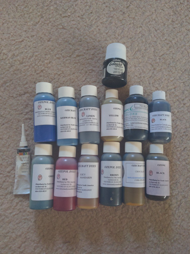 OZEPOL & OZECRAFT Dyes Set, fabric dyes colours