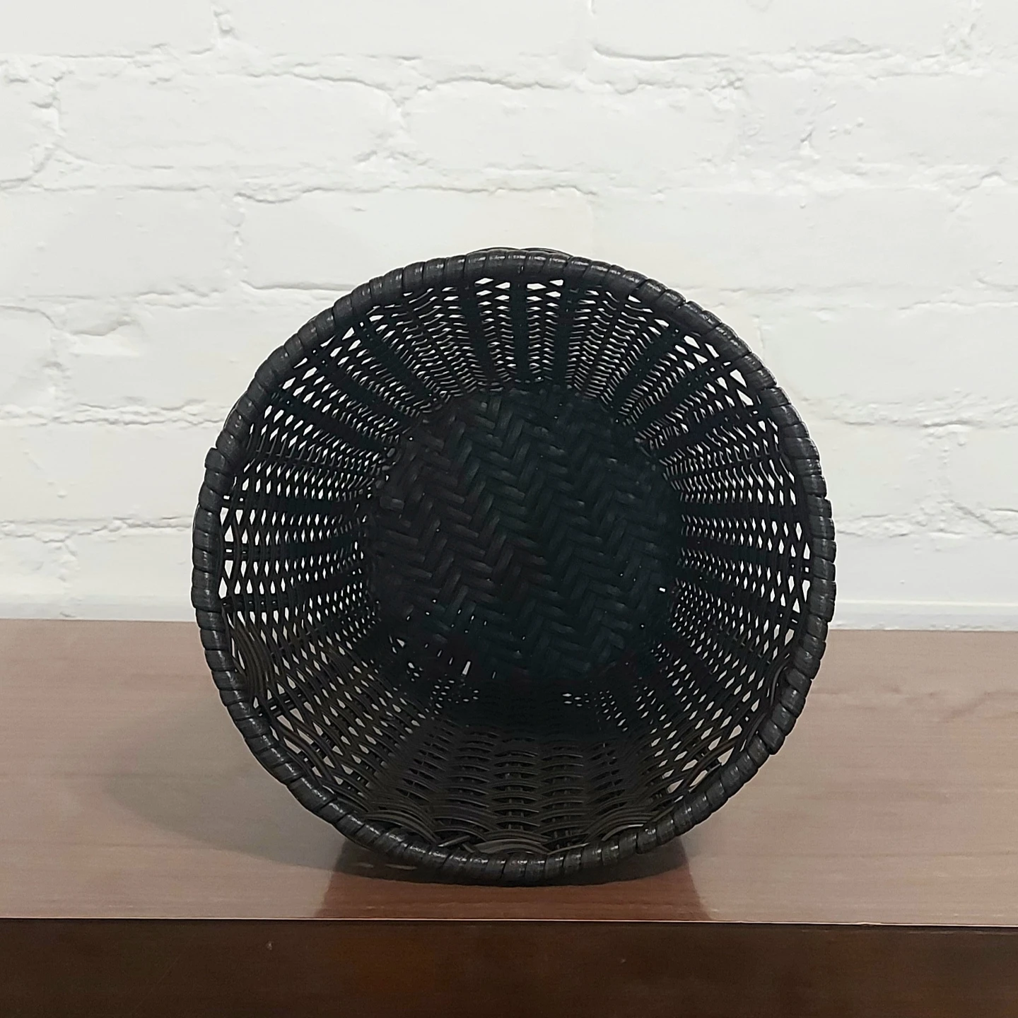 trade or $3 — tall resin wicker pattern basket - photo 3