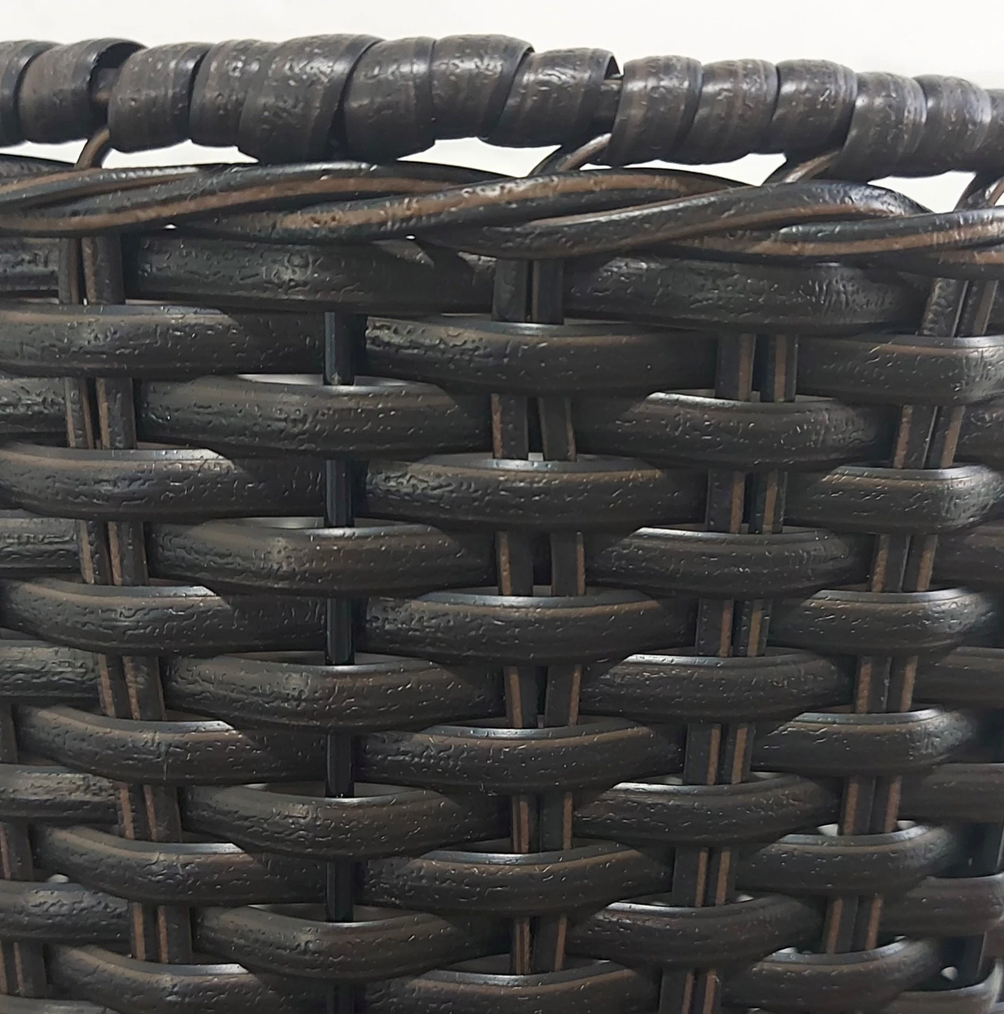 trade or $3 — tall resin wicker pattern basket - photo 4