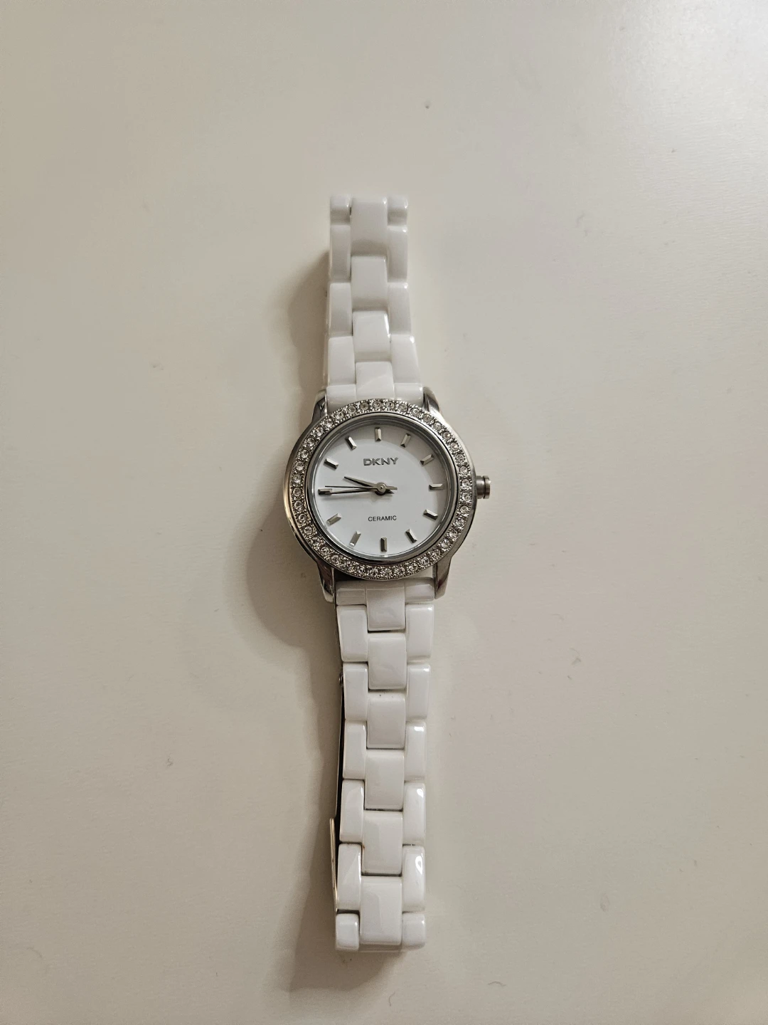 DKNY White Ceramic Bracelet Watch (No Case)