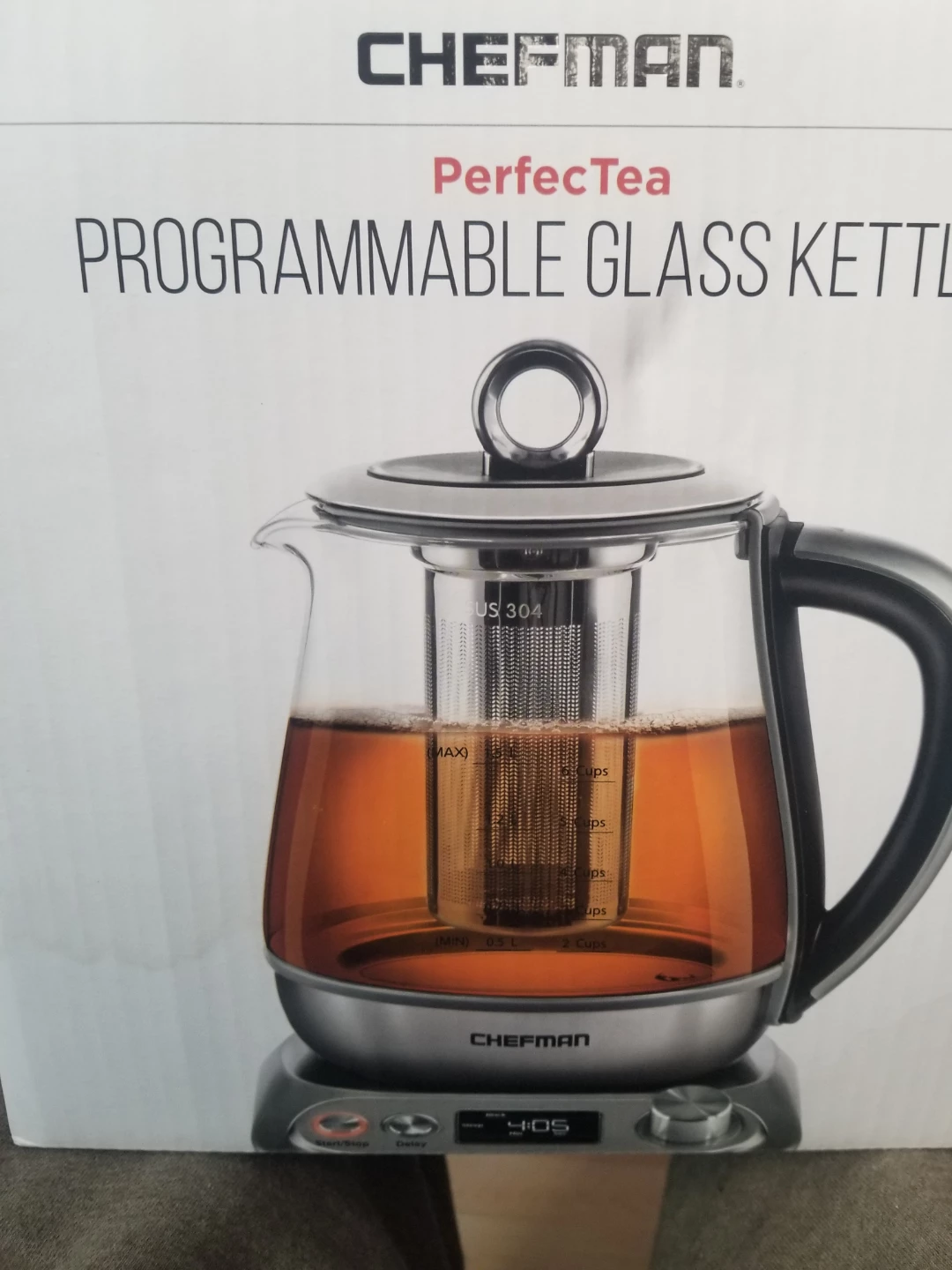 Chefman Perfectea Programmable Glass Kettle