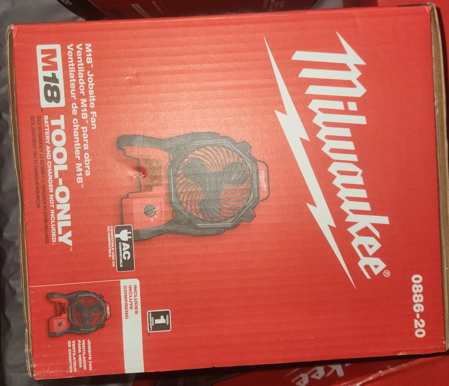 Milwaukee M18 Jobsite Fan 0886-20 (Tool Only)