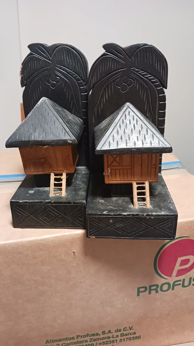 African Blackwood House Bookends - photo 2