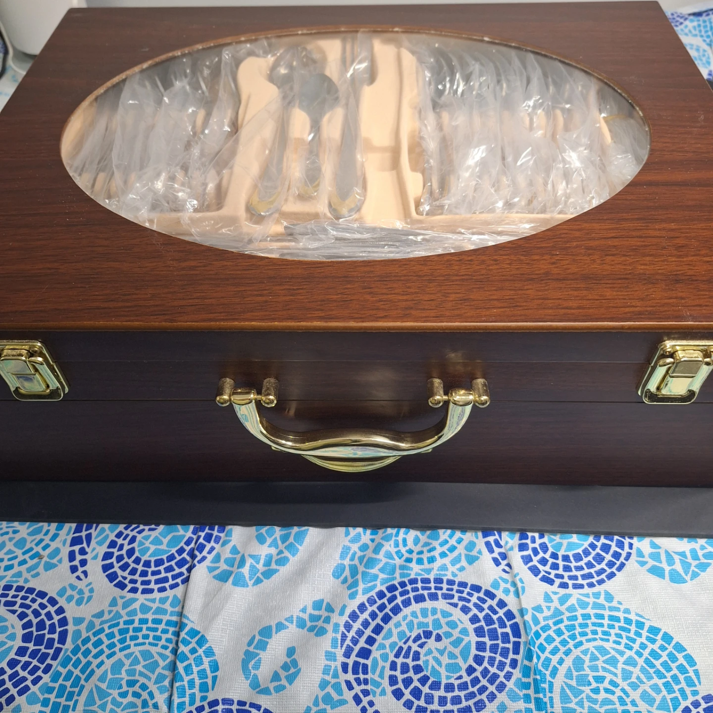 Stainless Steel Cutlery Set in Wooden Case - photo 2