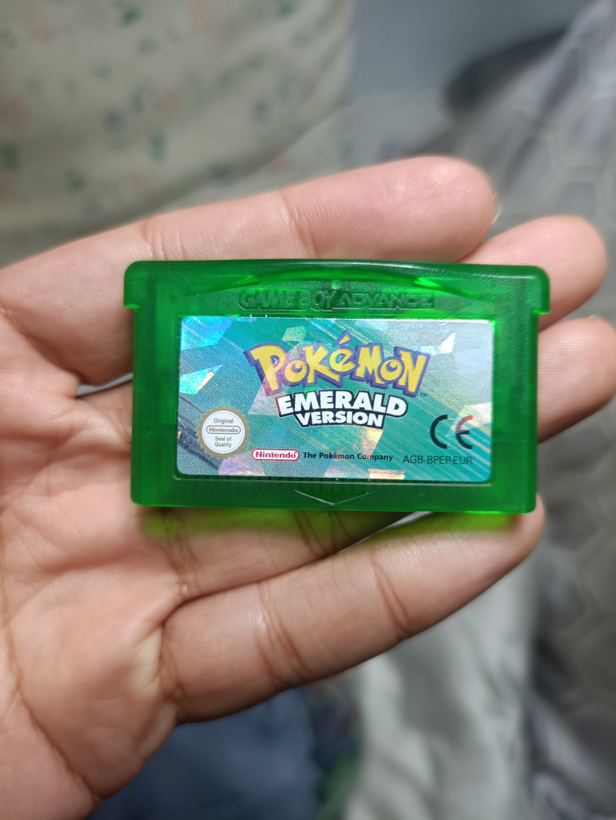 genuine oem authentic pokemon emerald gba gameboy advance game