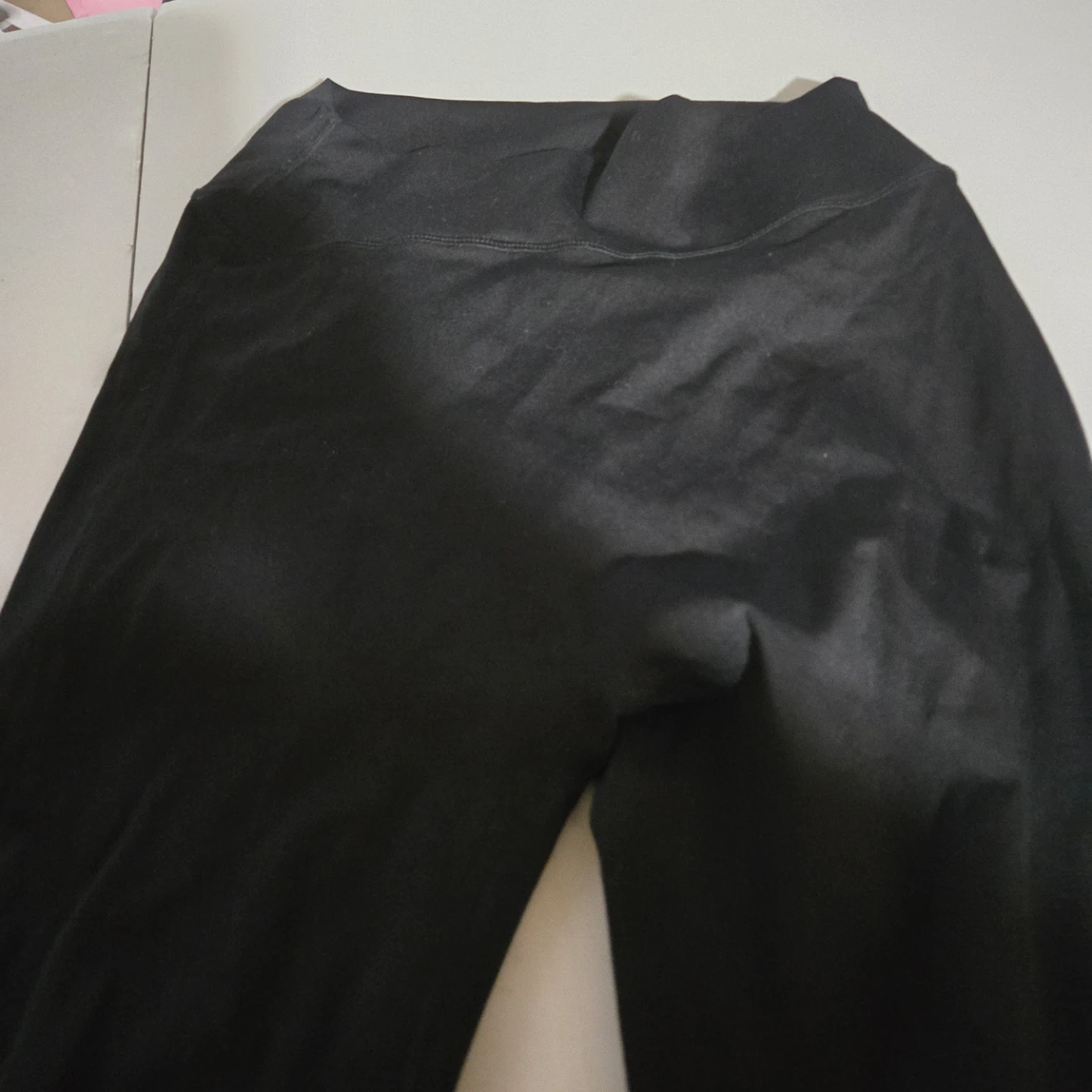 Black Lounge Pants with Ruched Back