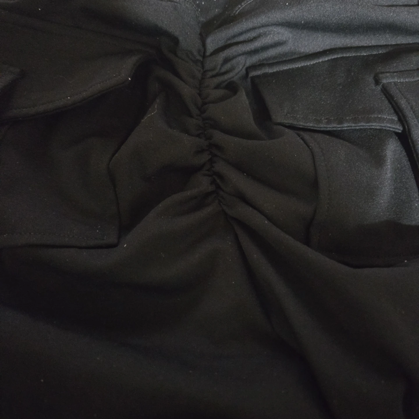 Black Lounge Pants with Ruched Back - photo 5