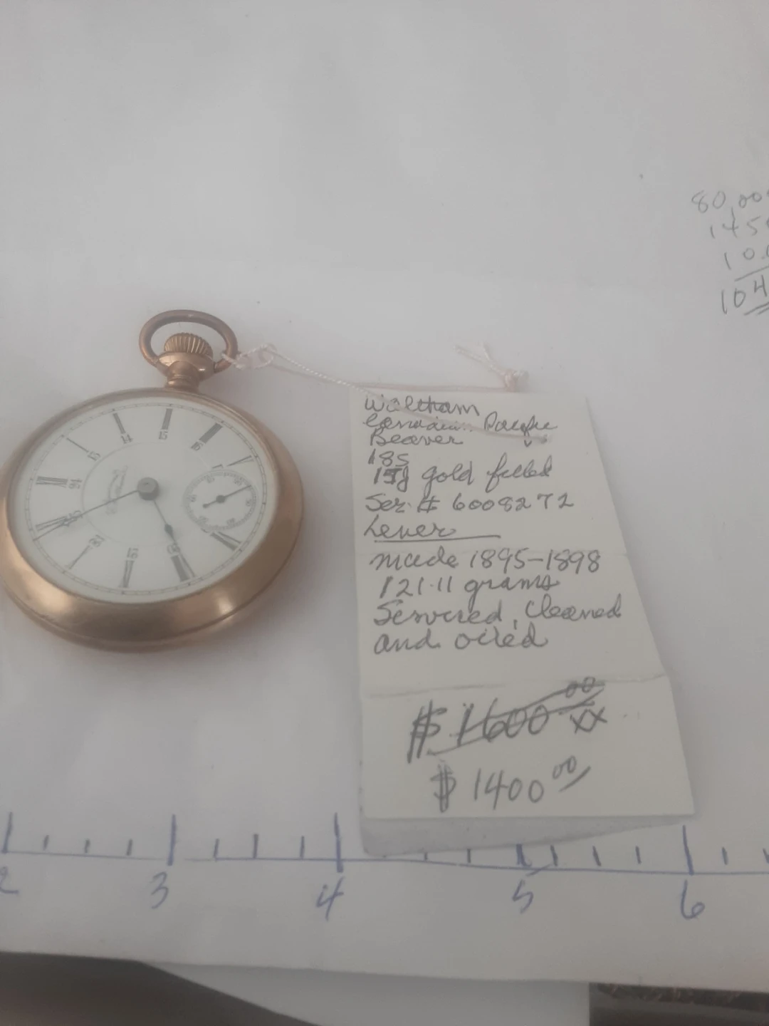 Waltham canadian pacific Beaver pocket watch