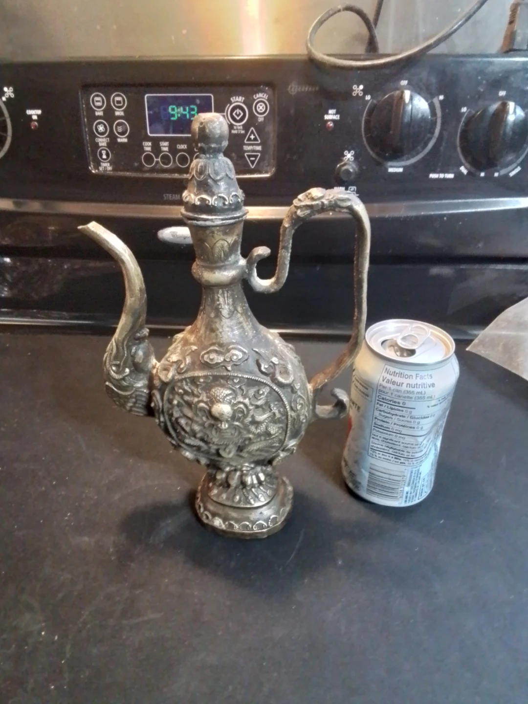 Antique Signed / Stamped Asian Hand Decorated Dragon