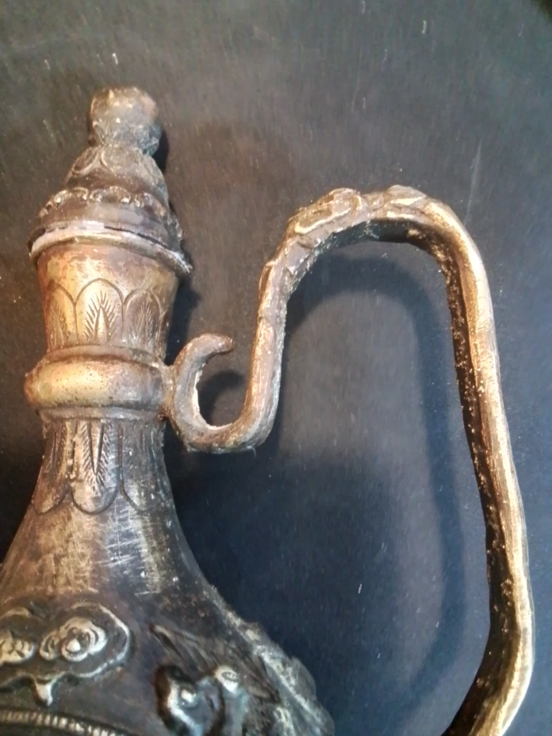Antique Signed / Stamped Asian Hand Decorated Dragon - photo 5