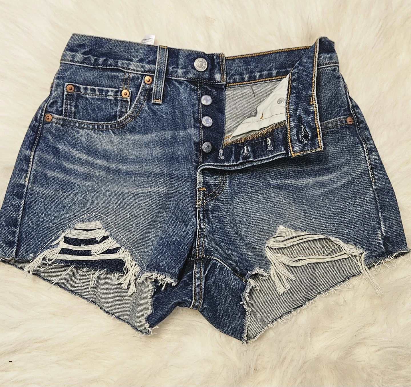 Levi's 501 Denim Shorts - photo 2