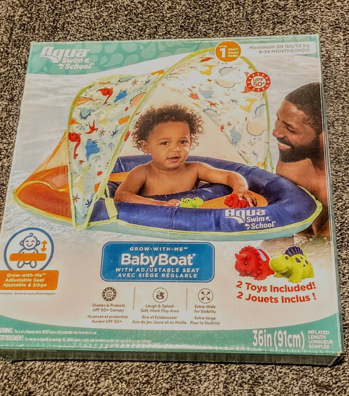 Aqua Swim & School Baby Boat with Adjustable Seat 🥕