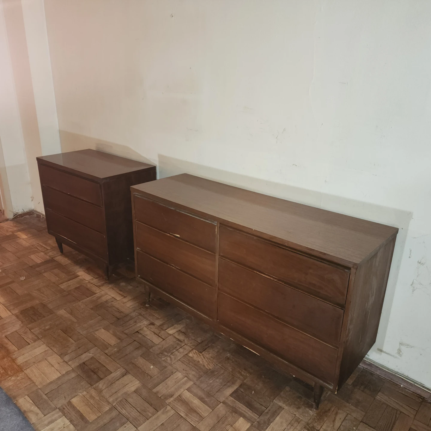 Vintage Wooden Dresser Set