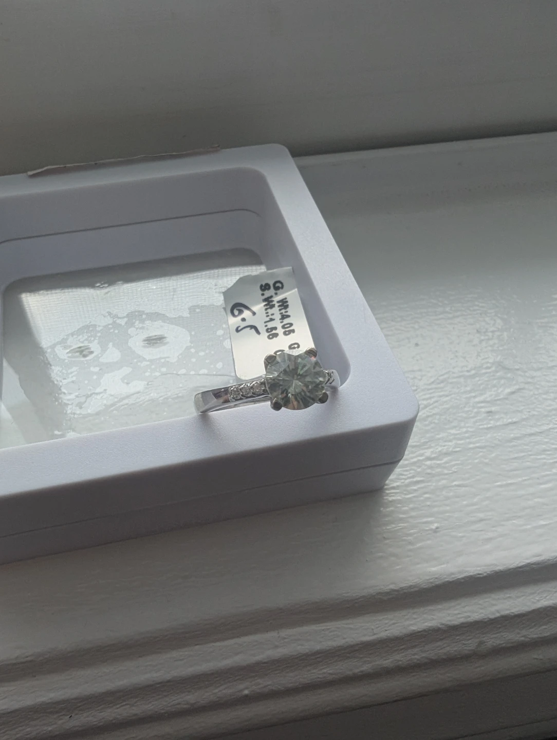 Brand New Silver Moissanite Ring For Sale - photo 5