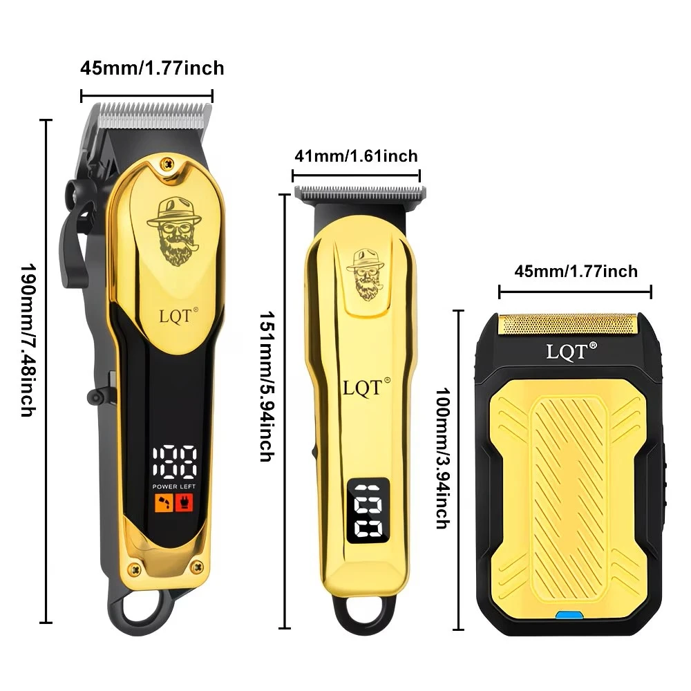 LQT Professional Hair Clipper & Shaver Set - Gold - photo 2