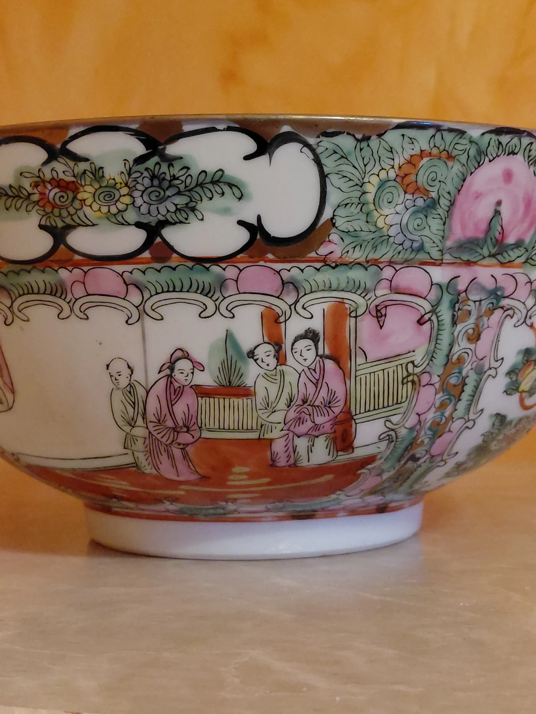 Decorative Ceramic Bowl with Asian Motif - photo 3