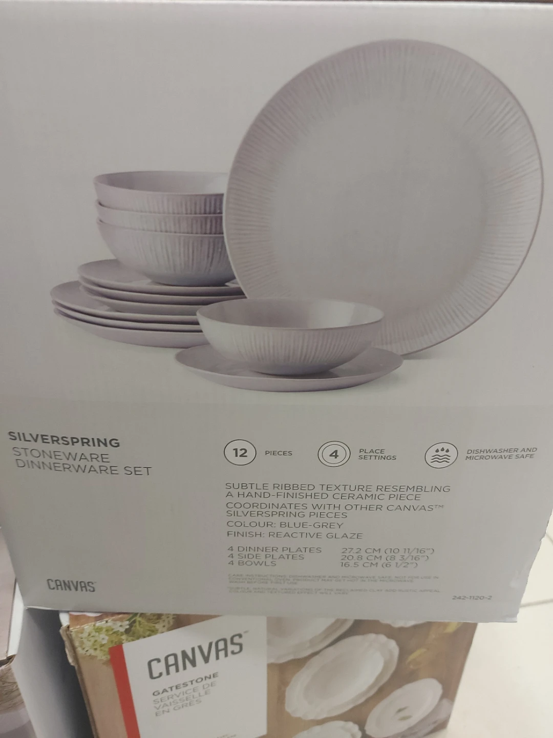 Canvas Silverspring 12-Piece Stoneware Dinnerware Set - photo 3