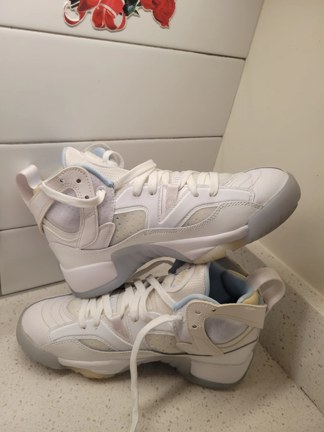 Jordan Air 6 Retro White Blue US 6.5 - photo 2
