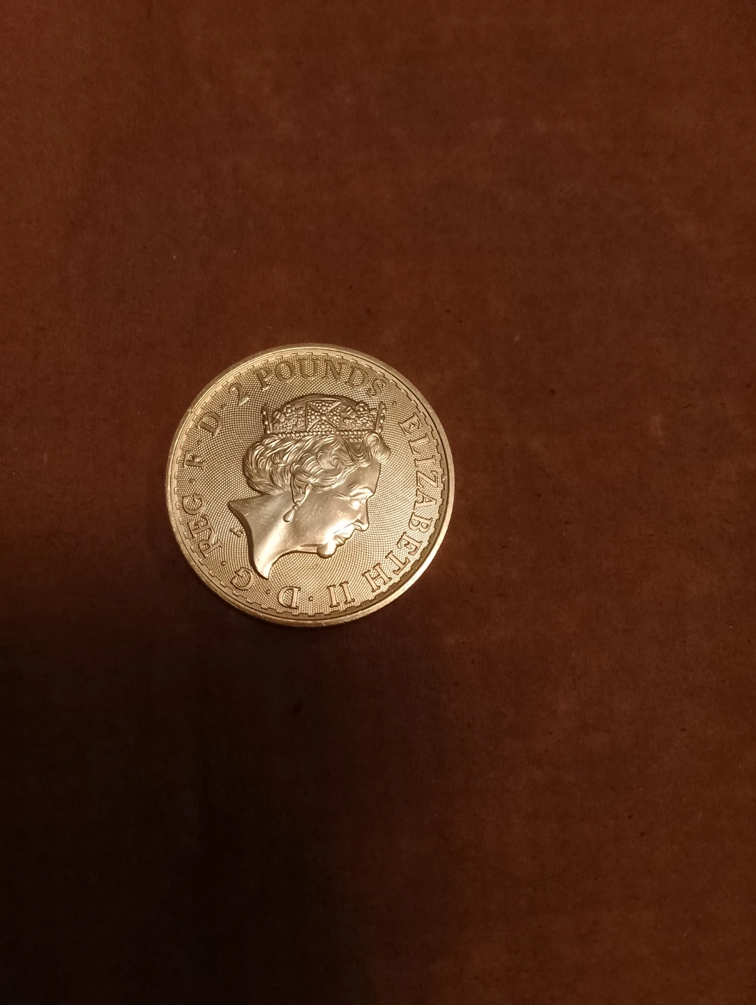 2 Pounds Coin - 1 oz 999 silver Elizabeth II