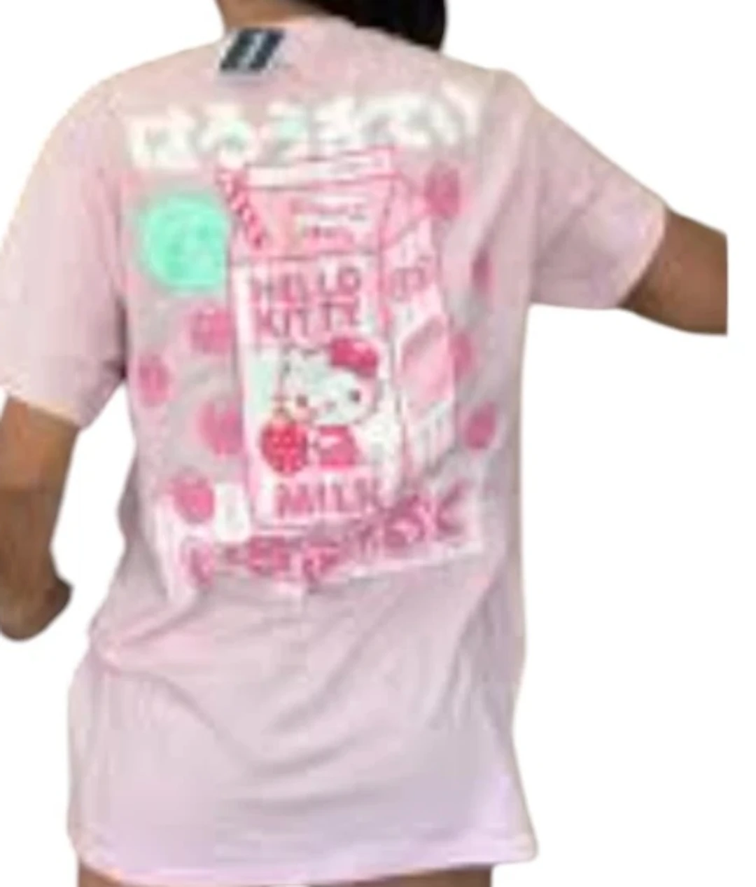 Sanrio Hello Kitty milk bubble tea Kawaii tee NEW WITH TAGS M