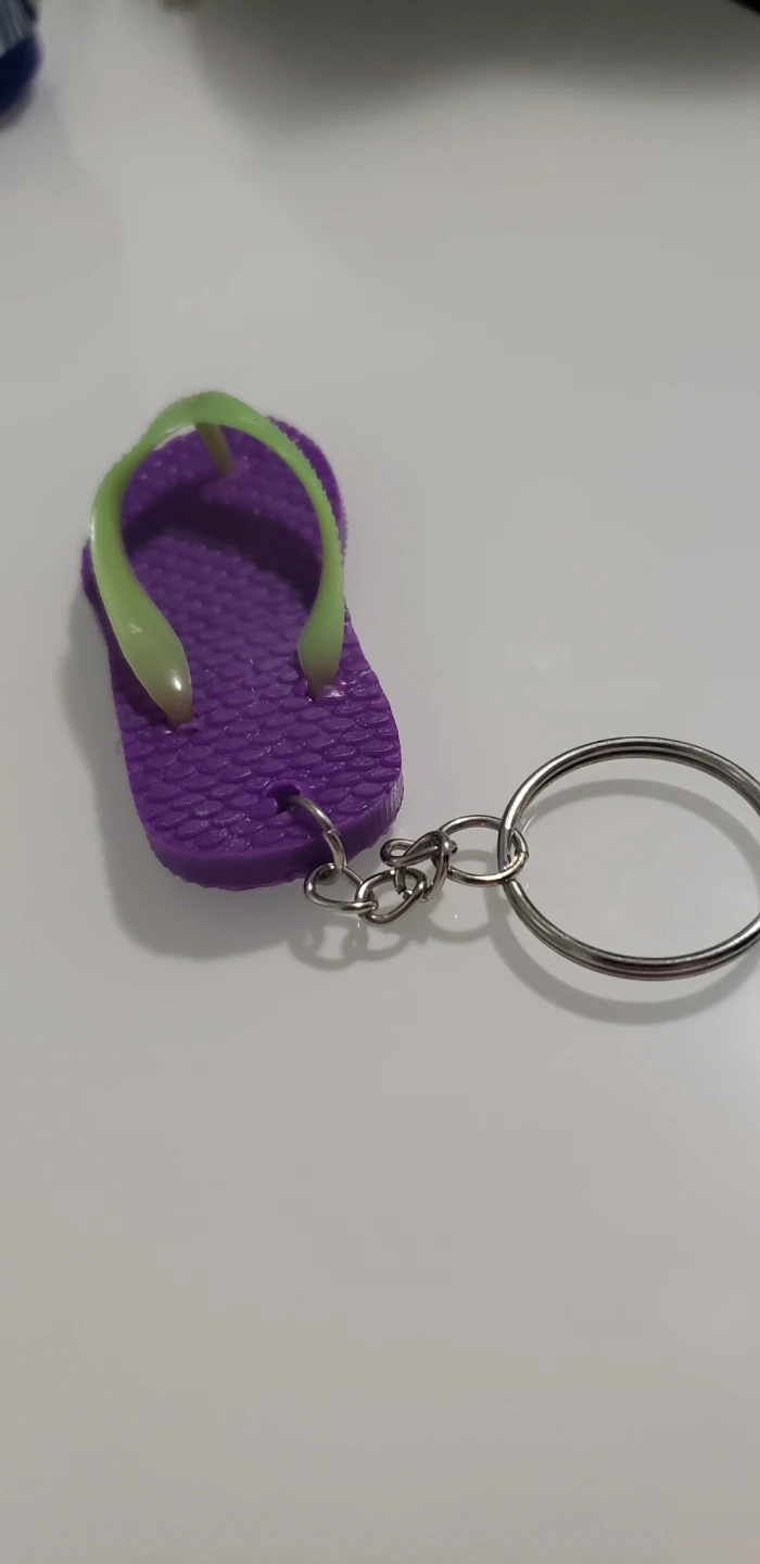 Purple Flip Flop Keychain - photo 3