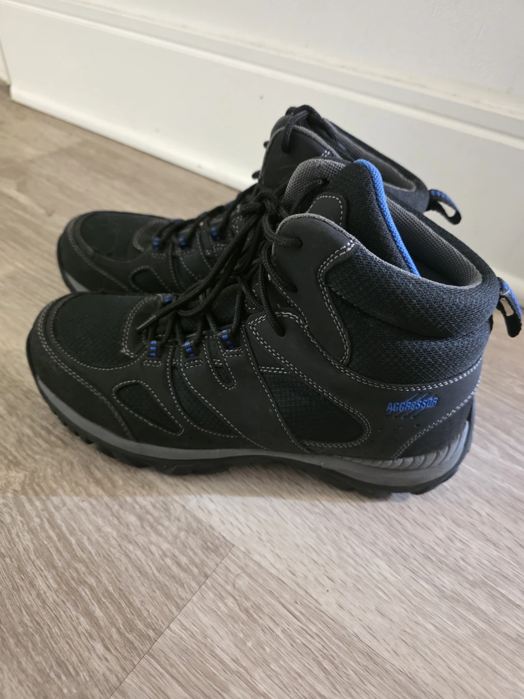 Steel toe- Black Aggressor Hiking Boots