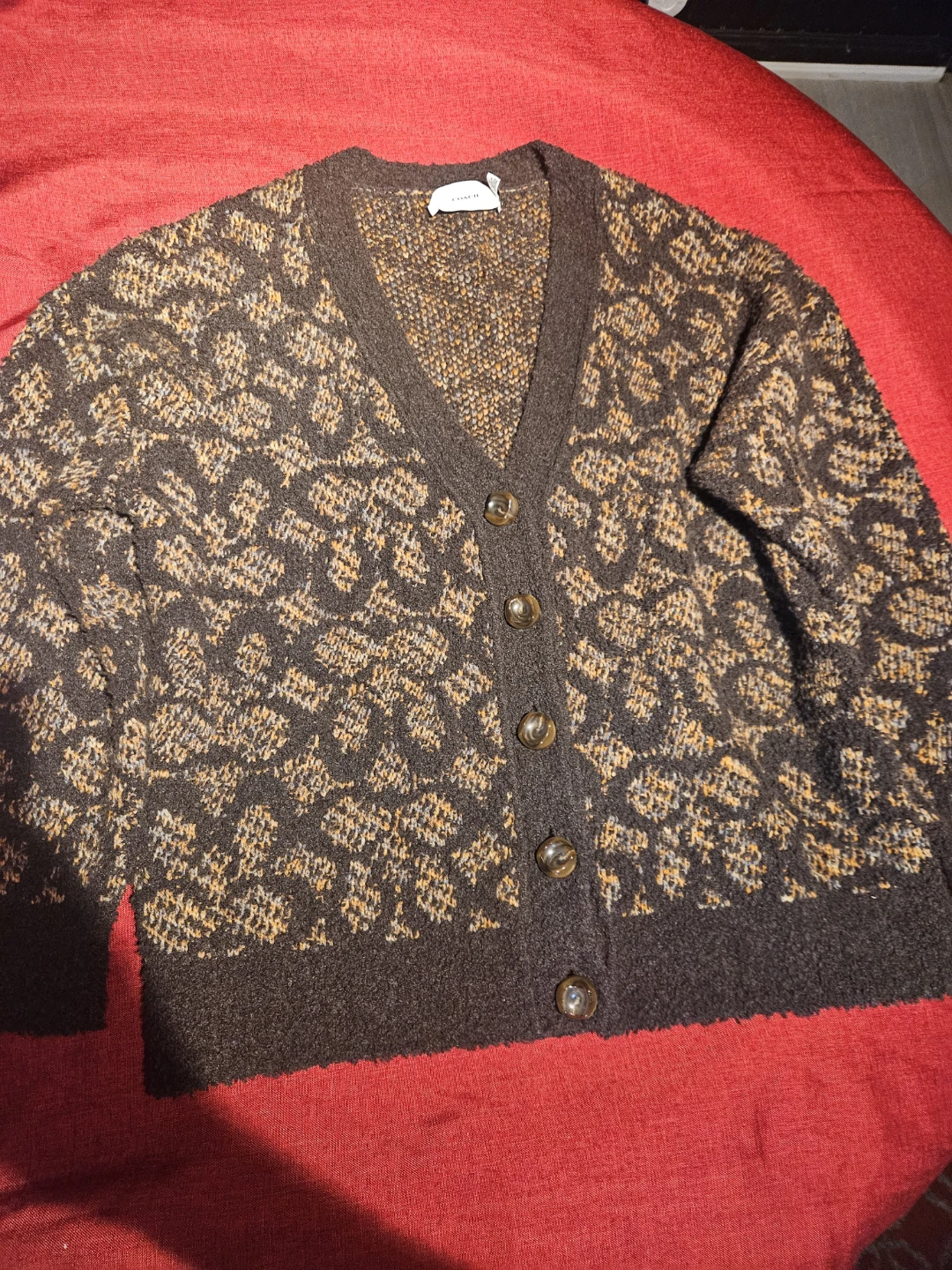 Coach Cardigan Sweater - Size Medium