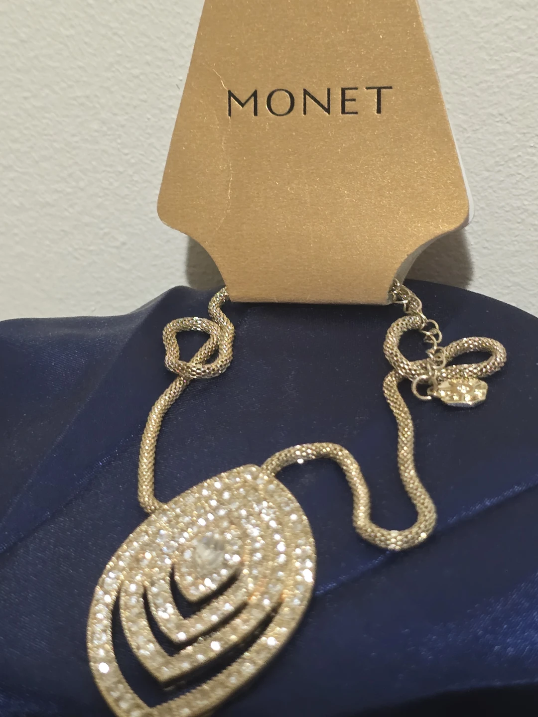 Monet Rhinestone Pendant Necklace - photo 4