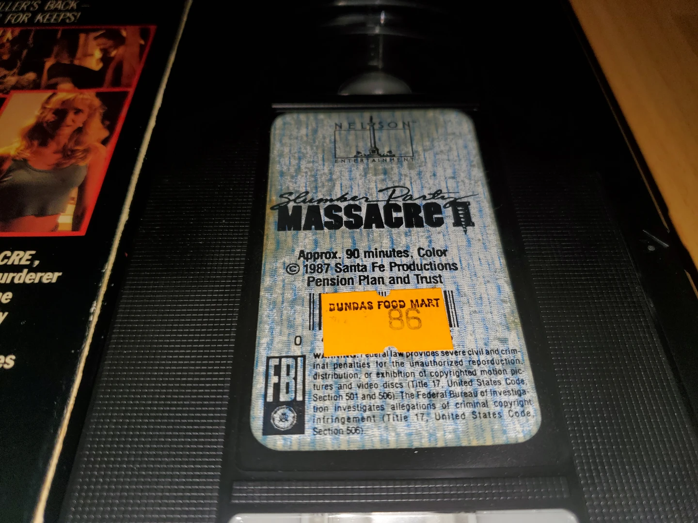 1987 Slumber Party Massacre II VHS Tape - photo 3